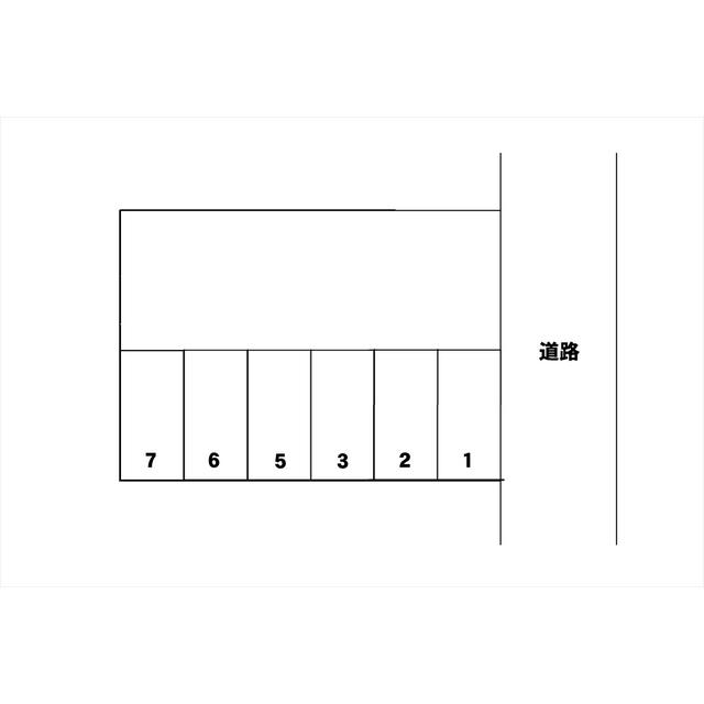横川月極駐車場の駐車配置図