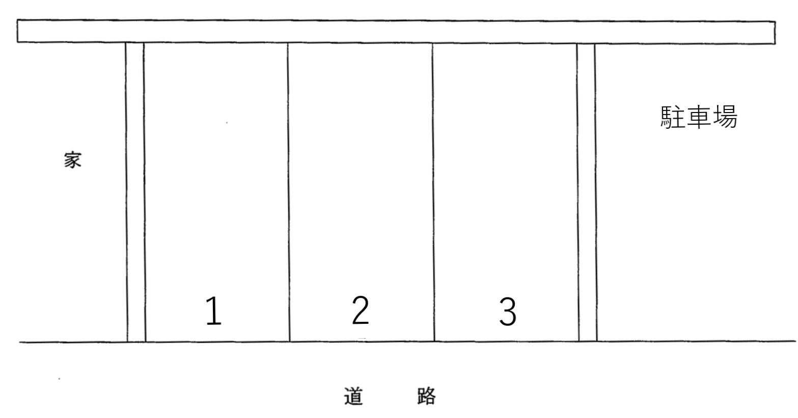 山王１丁目第２パーキングの駐車配置図