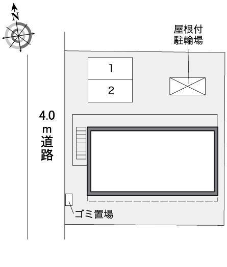 ＢＯＮＨＥＵＲ弐番館(36037)の駐車配置図