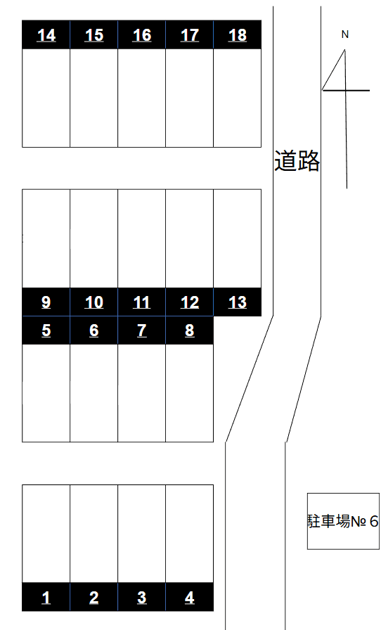 No.6の駐車配置図