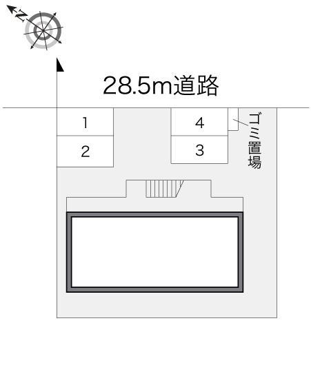 エステート(13645)の駐車配置図