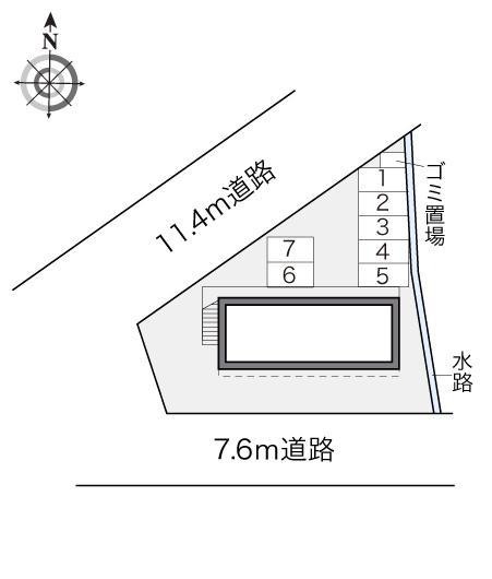ホークネスト(19992)の駐車配置図