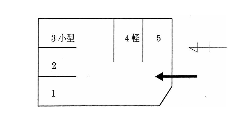 藤江北２丁目駐車場の駐車配置図
