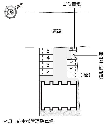 長命(54278)の駐車配置図