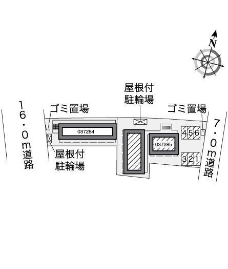 ハーバーサイドＥ棟(37285)の駐車配置図