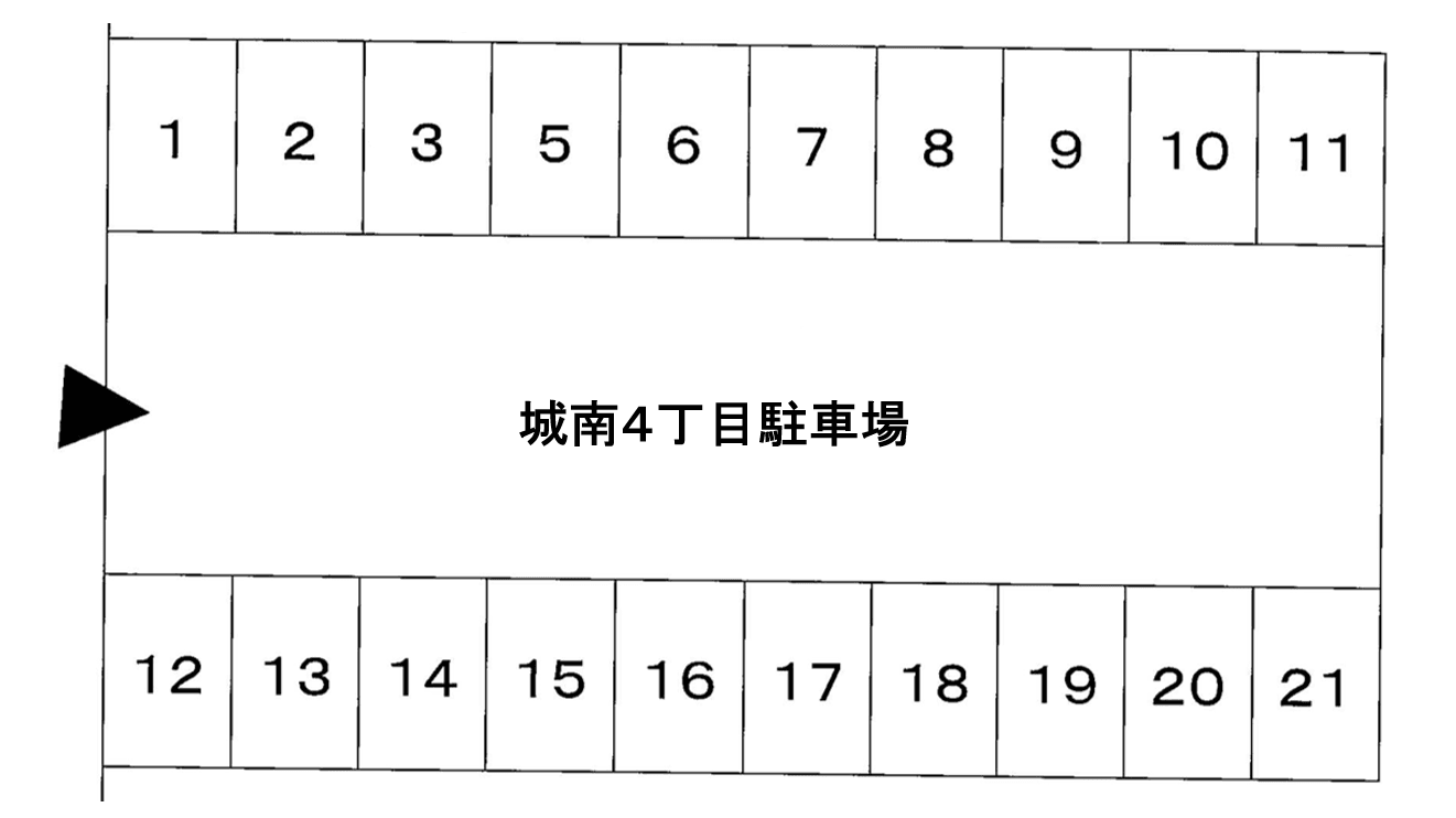 城南４丁目駐車場の駐車配置図