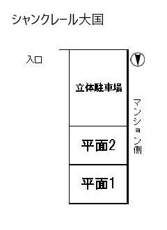 シャンクレール大国の駐車配置図