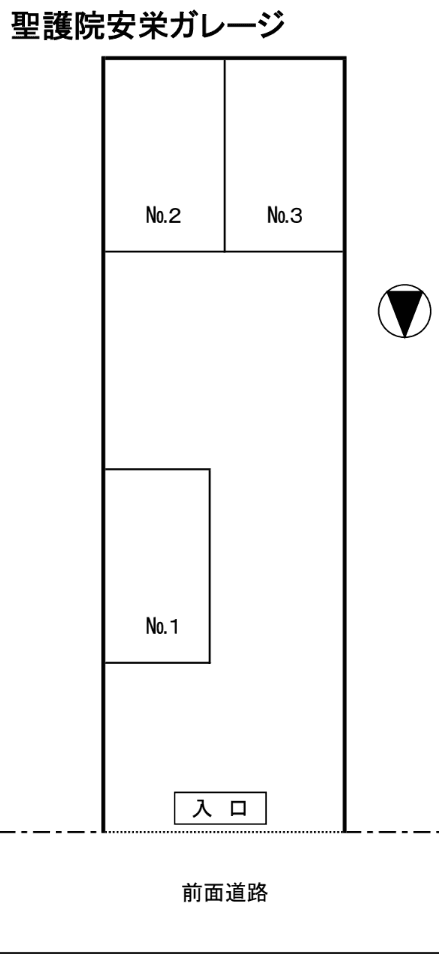 聖護院安栄ガレージの駐車配置図