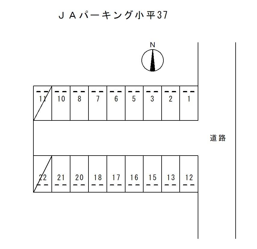 ＪＡパーキング小平37の駐車配置図