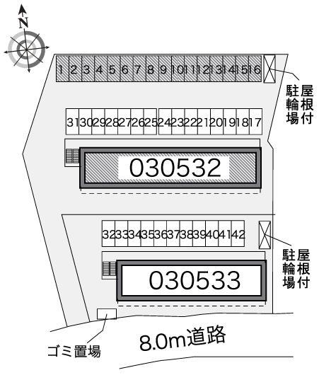 アトラス折立Ⅰ(30532)の駐車配置図