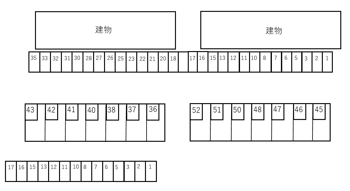 Dear　court　toi　Cの駐車配置図