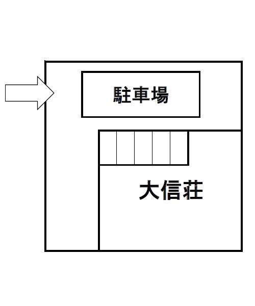 大信荘駐車場の駐車配置図