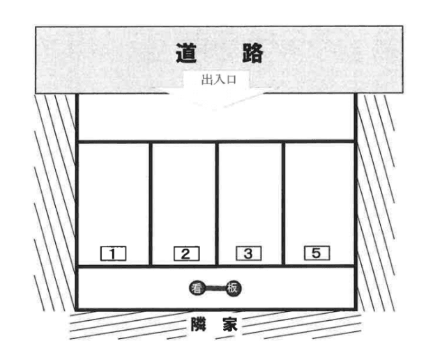 高見原4丁目パーキングの駐車配置図