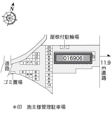 武雄Ｂ(16906)の駐車配置図