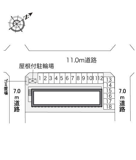 シャトル千歳(33311)の駐車配置図