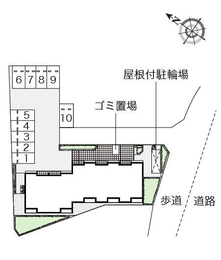 サクラリバー(54450)の駐車配置図
