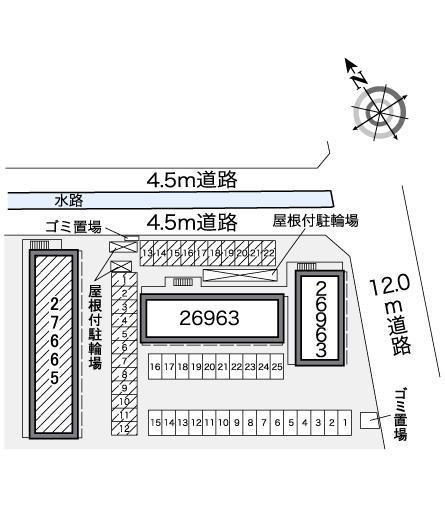 マルイト５(27665)の駐車配置図