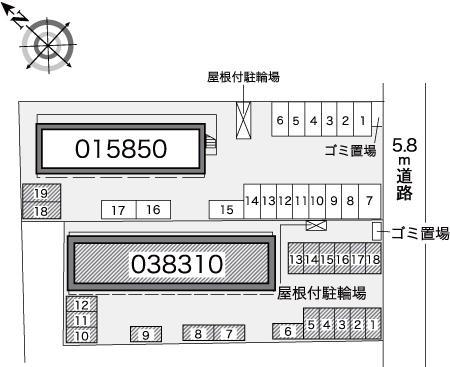 サンハイム小泉Ⅲ(38310)の駐車配置図