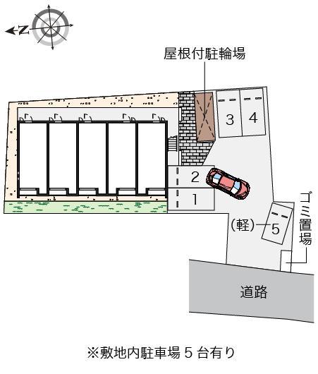 クレイノセディ今里(56790)の駐車配置図