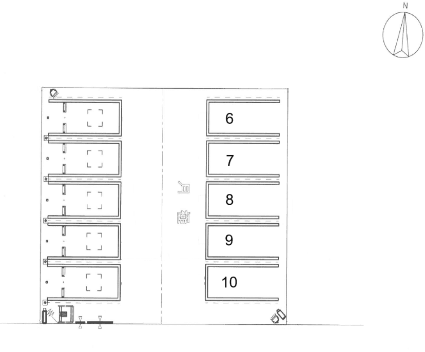 パークネット札幌南１９西７の駐車配置図