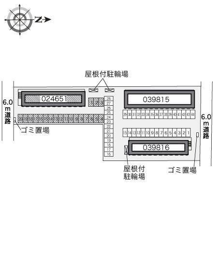 パッション(24651)の駐車配置図