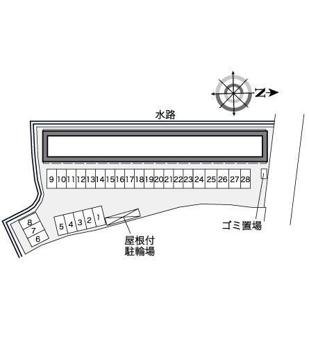 アリビオ(38335)の駐車配置図