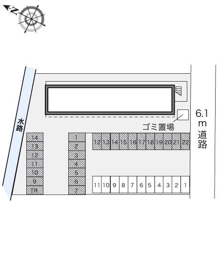 中宗岡(22770)の駐車配置図