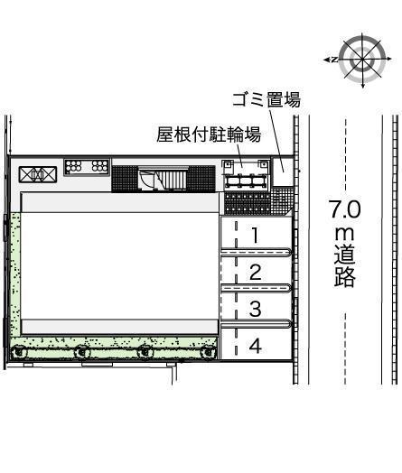 Ｃｒｅｓｃｅｎｔ(42609)の駐車配置図