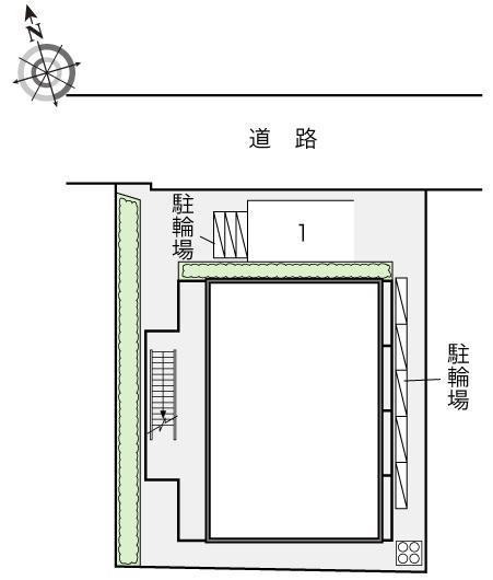 ブルーバリー(16176)の駐車配置図
