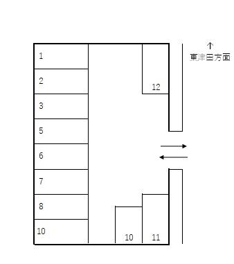 安部駐車場(下)の駐車配置図