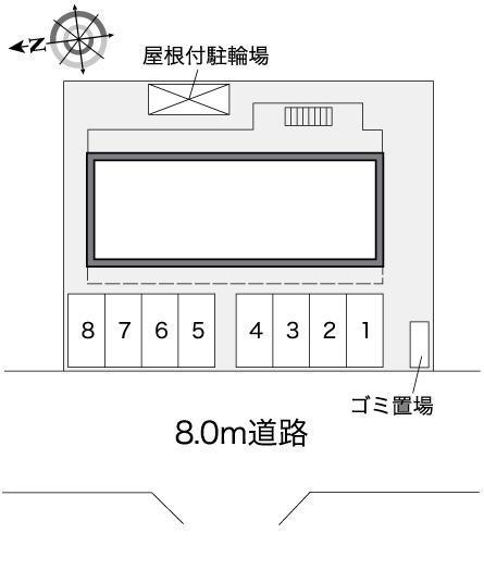 フーカ月見町(36231)の駐車配置図