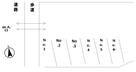 すえひろパーク銀座2丁目の駐車配置図