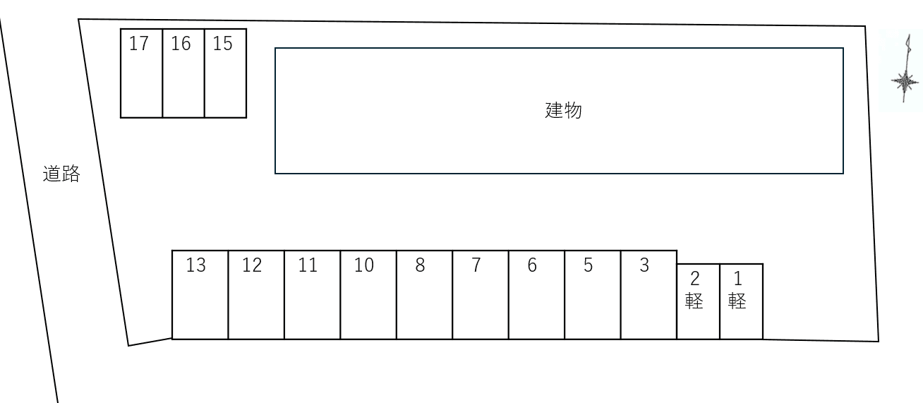 ＣＬＡＳＳＥＥＤ　ＴＥＲＲＡＣＥの駐車配置図
