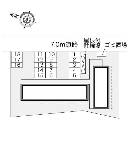 ブルージュ(28452)の駐車配置図