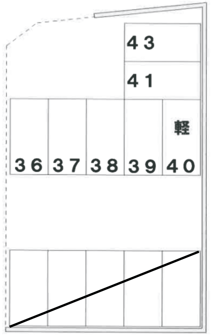 榎本ガレージの駐車配置図