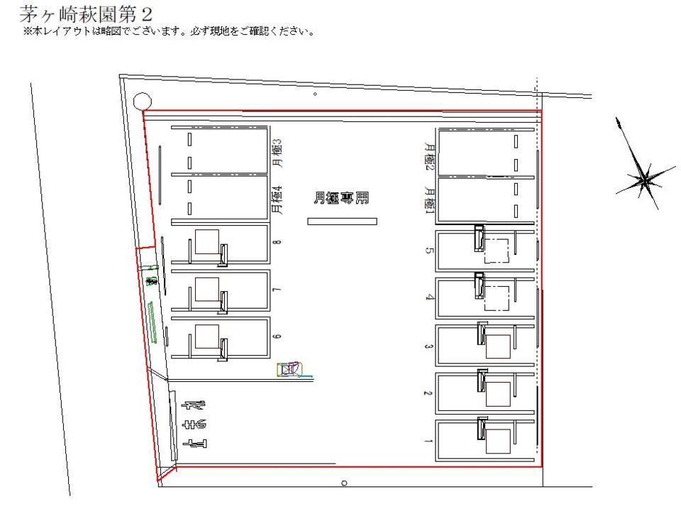 茅ヶ崎萩園第２の駐車配置図