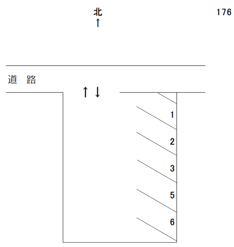 岩倉－176の駐車配置図