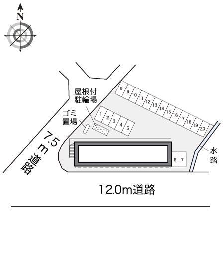 バンリュＫ(19538)の駐車配置図