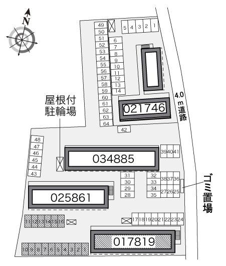 本丸(17819)の駐車配置図