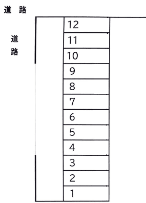 Ｍ＇sパーキングの駐車配置図