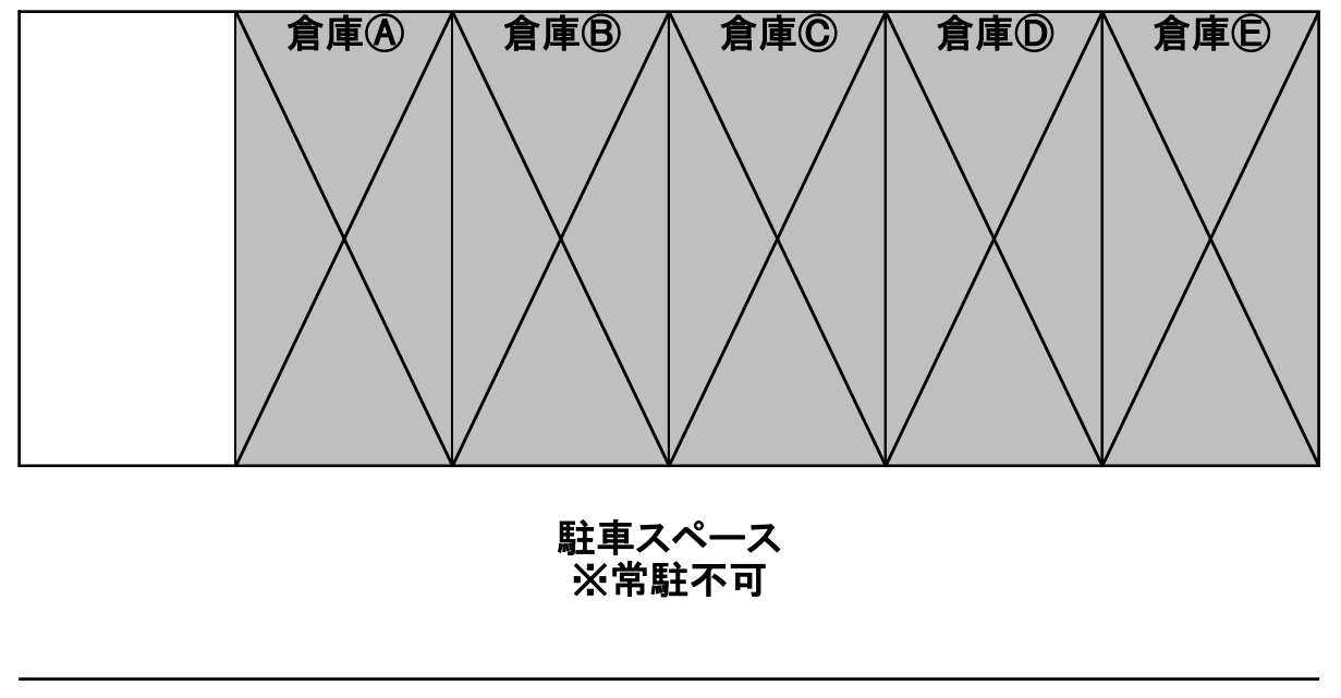 TM倉庫駐車場の駐車配置図