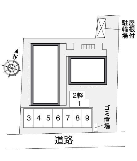 クリスタルおゆみ野(38547)の駐車配置図