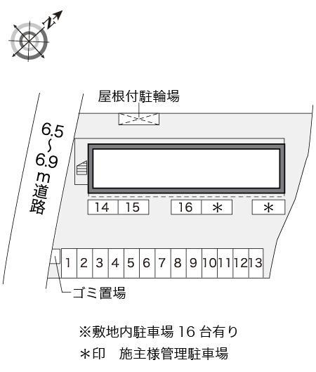 アンシェヌマン(16315)の駐車配置図