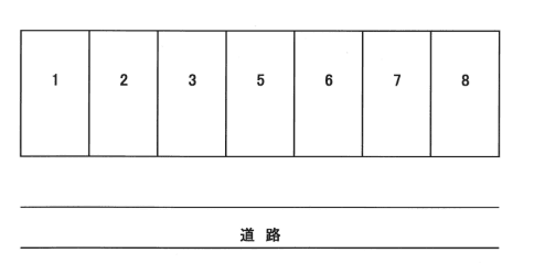 花立5丁目パーキングの駐車配置図