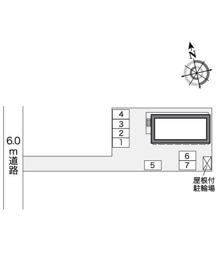 よしけんⅡ(26330)の駐車配置図