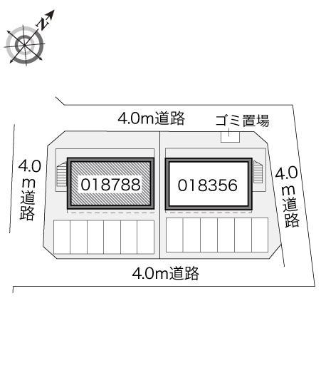 グルーテンＢ(18788)の駐車配置図