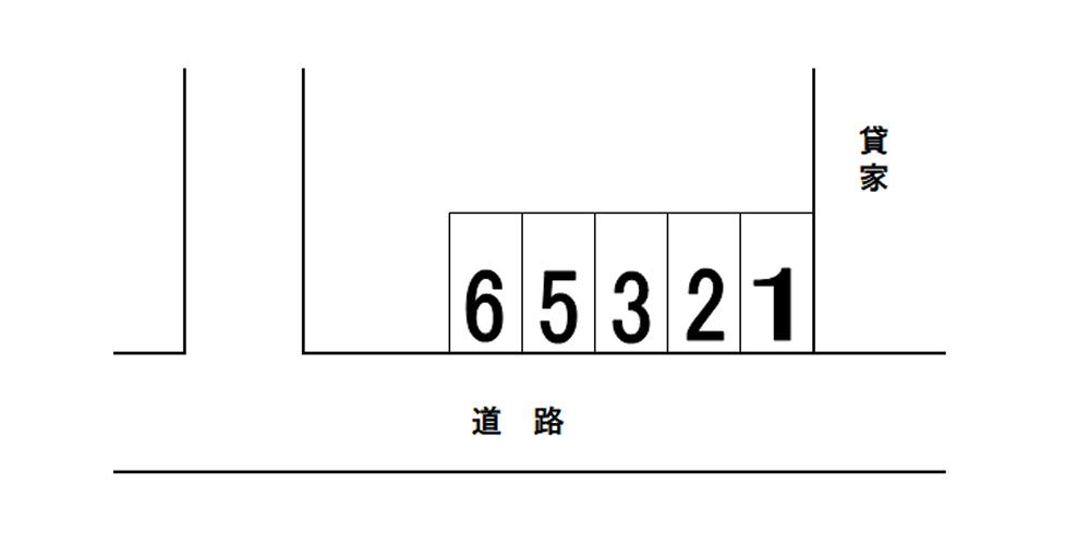 田中駐車場の駐車配置図