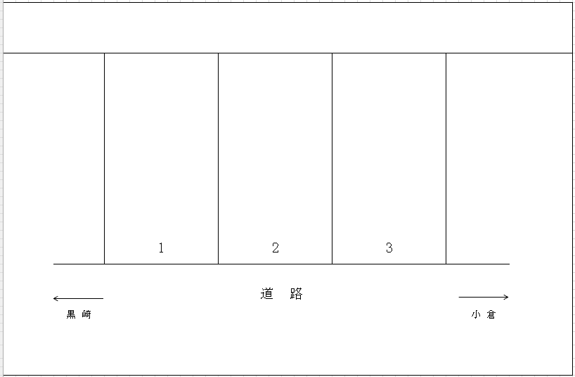 中央3丁目第2パーキングの駐車配置図