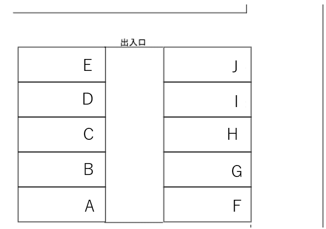 107駐車場の駐車配置図