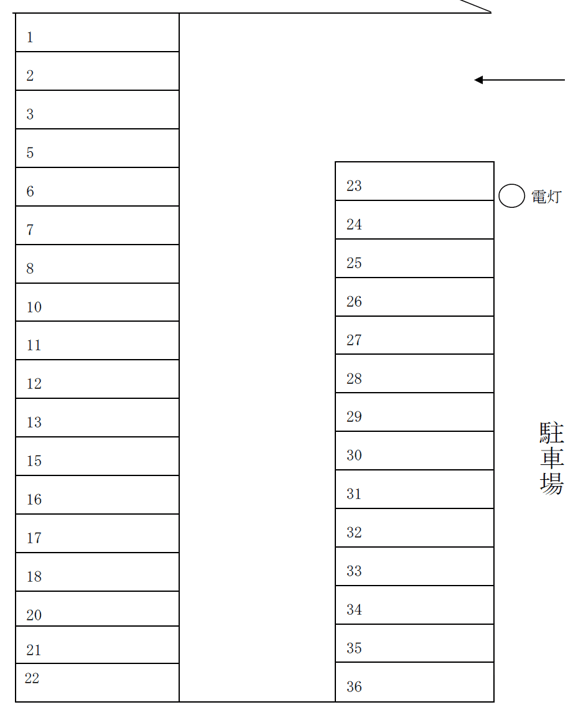 371駐車場の駐車配置図